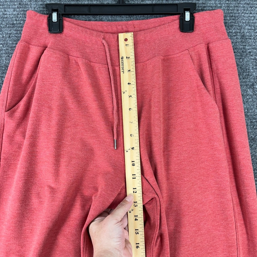 The Black Dog Jogger Sweatpants Women L Red Drawstring Fleece Casual Lounge Cozy - Picture 11 of 14